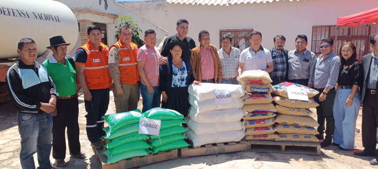 Gobierno entrega más de 464 toneladas de ayuda humanitaria en Chuquisaca y Tarija