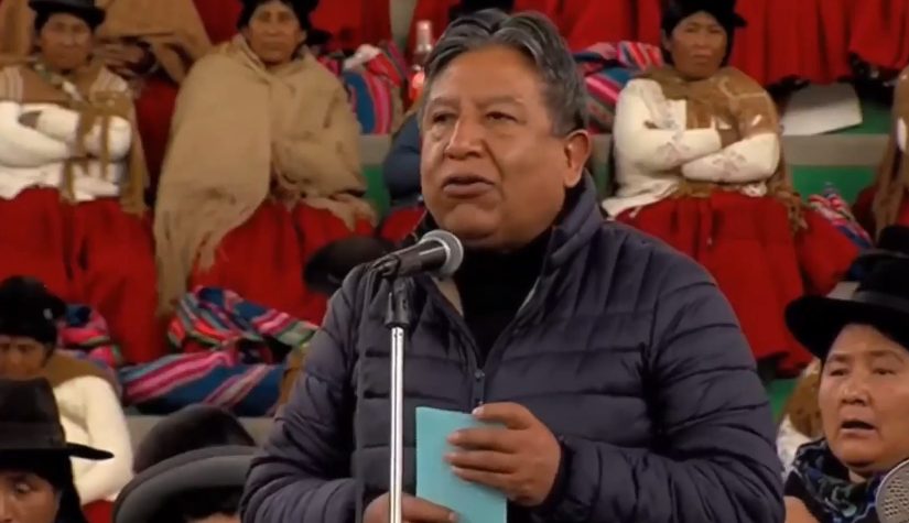 Choquehuanca: El futuro gobierno debe priorizar la economía y evitar confrontación y odio