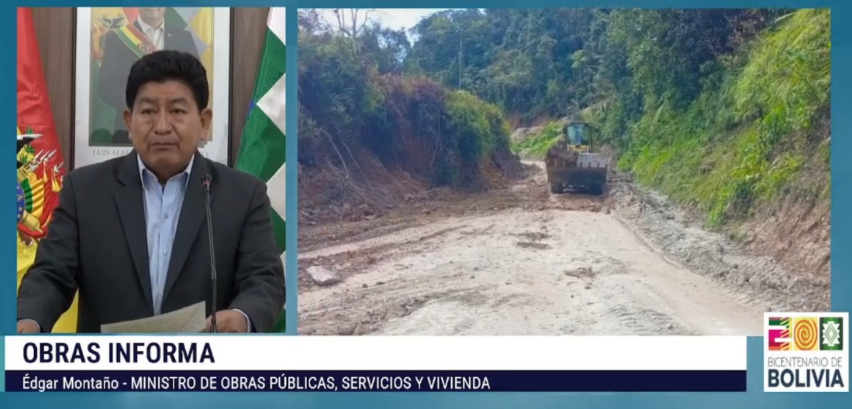 Gobierno invierte Bs 61 millones para rehabilitar la carretera Charazani – Apolo