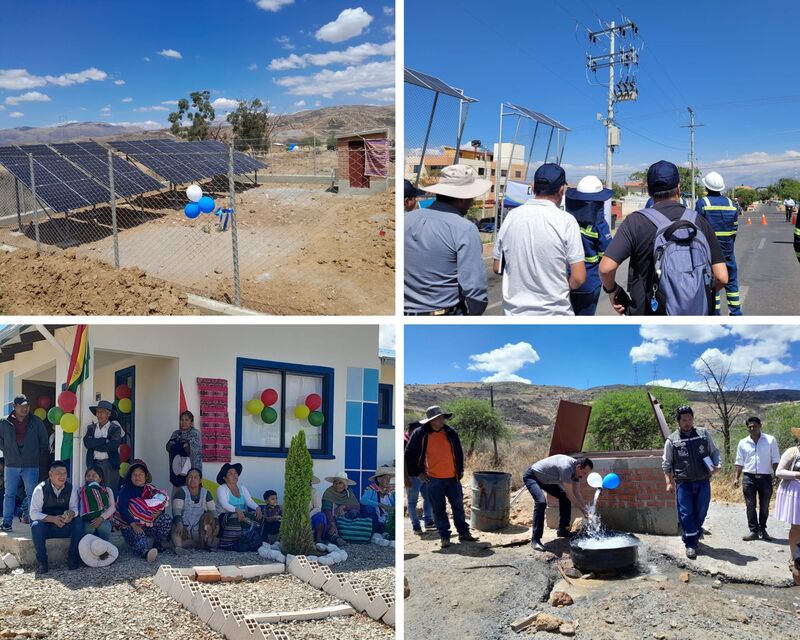 Gobierno entrega viviendas, sistemas de agua y nuevo sistema eléctrico a más de 3.400 familias cochabambinas