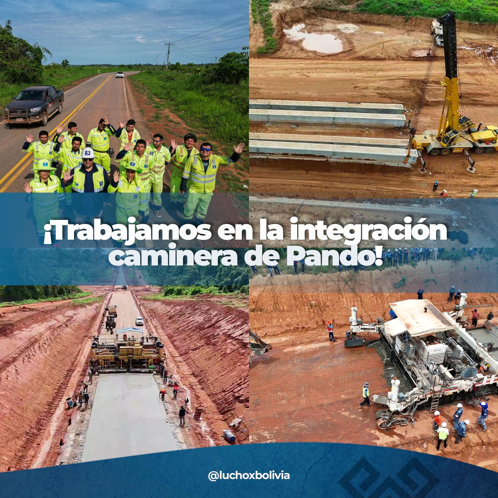 Consolidan conexión vial de Pando con el resto de Bolivia, invierten más de Bs 1.271 millones