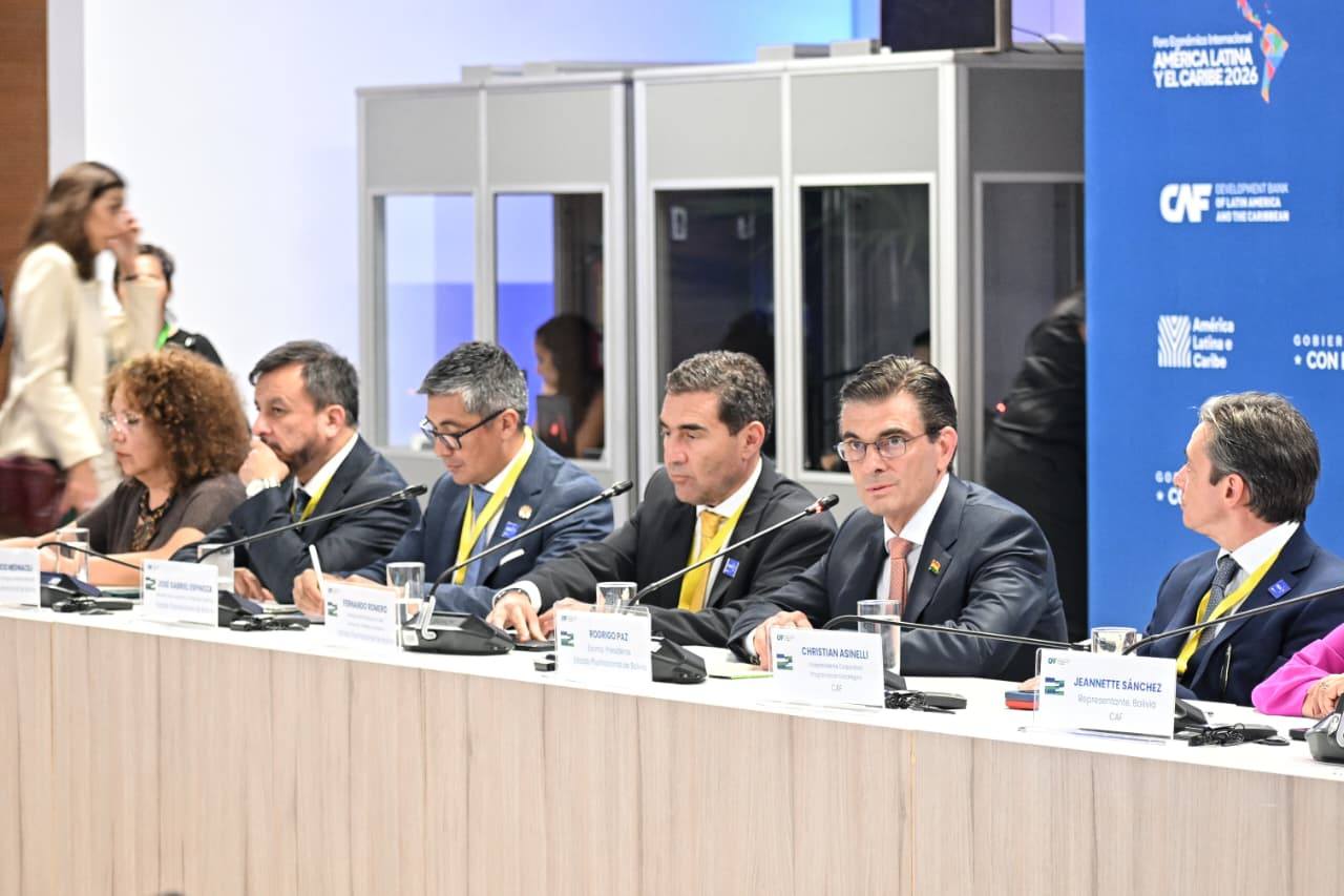 Segunda jornada del foro CAF: Bolivia participa con agenda para fortalecer vínculos estratégicos y atraer inversión
