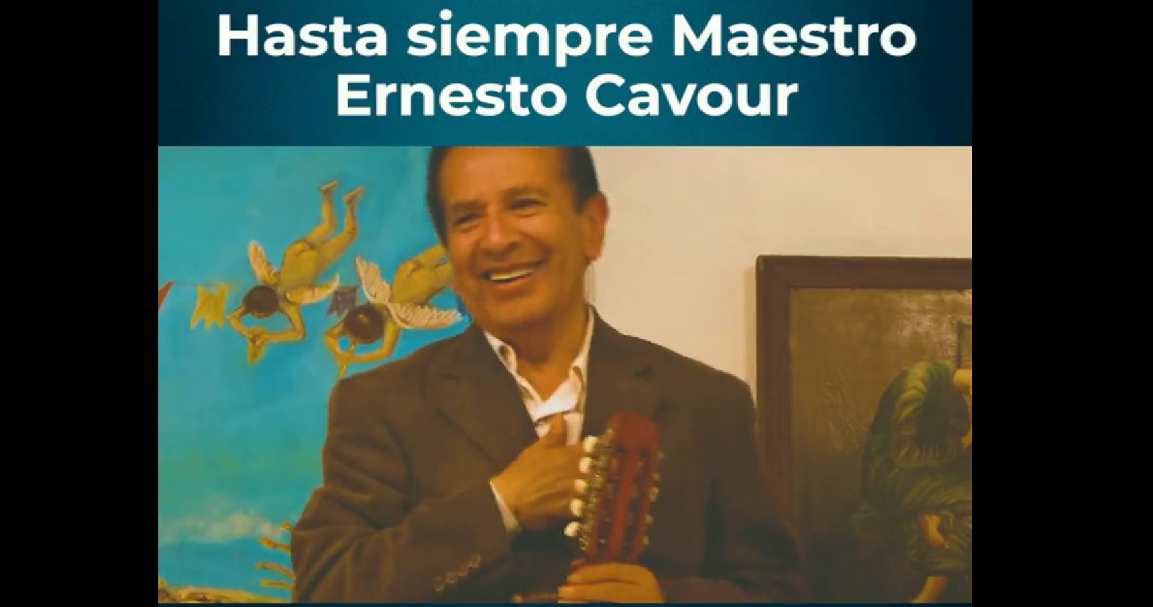 Presidente expresa su pesar y condolencias por la muerte del maestro Ernesto Cavour