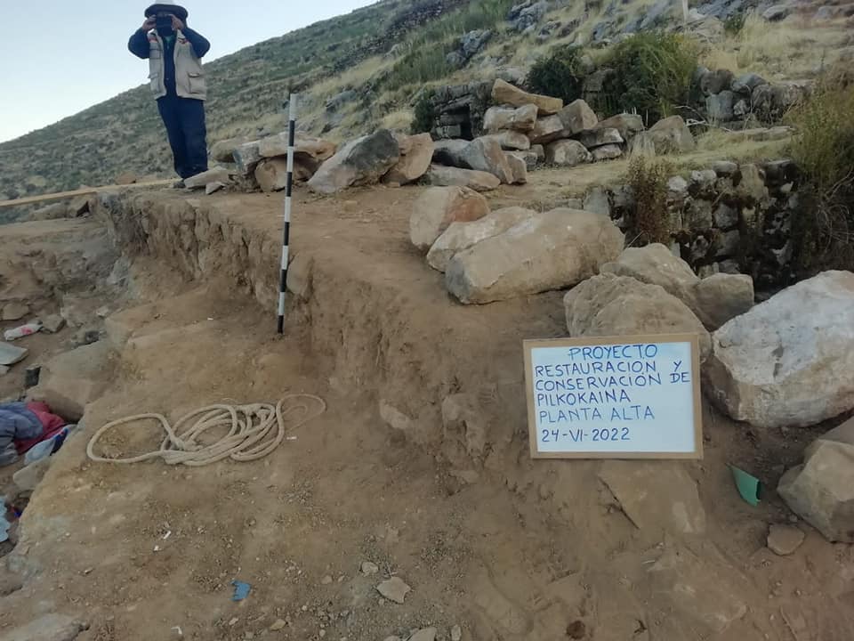 Culturas realiza la conservación, restauración e intervención del sitio arqueológico de Pilkocaina