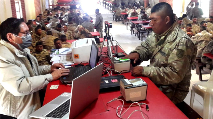 El Serecí empadrona a conscriptos en instalaciones militares de cinco departamentos 