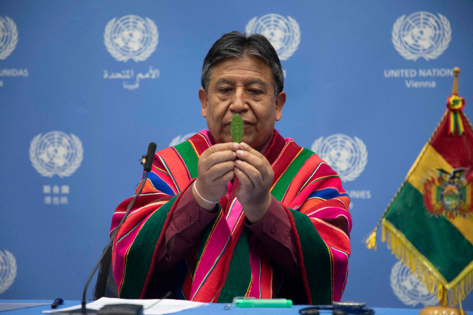 Vicepresidente demanda en la ONU el derecho de Bolivia a industrializar y comercializar la hoja de coca natural