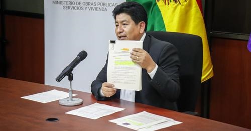 Montaño responsabiliza a Camacho por poner “en riesgo” la construcción de la carretera Las Cruces - Buena Vista