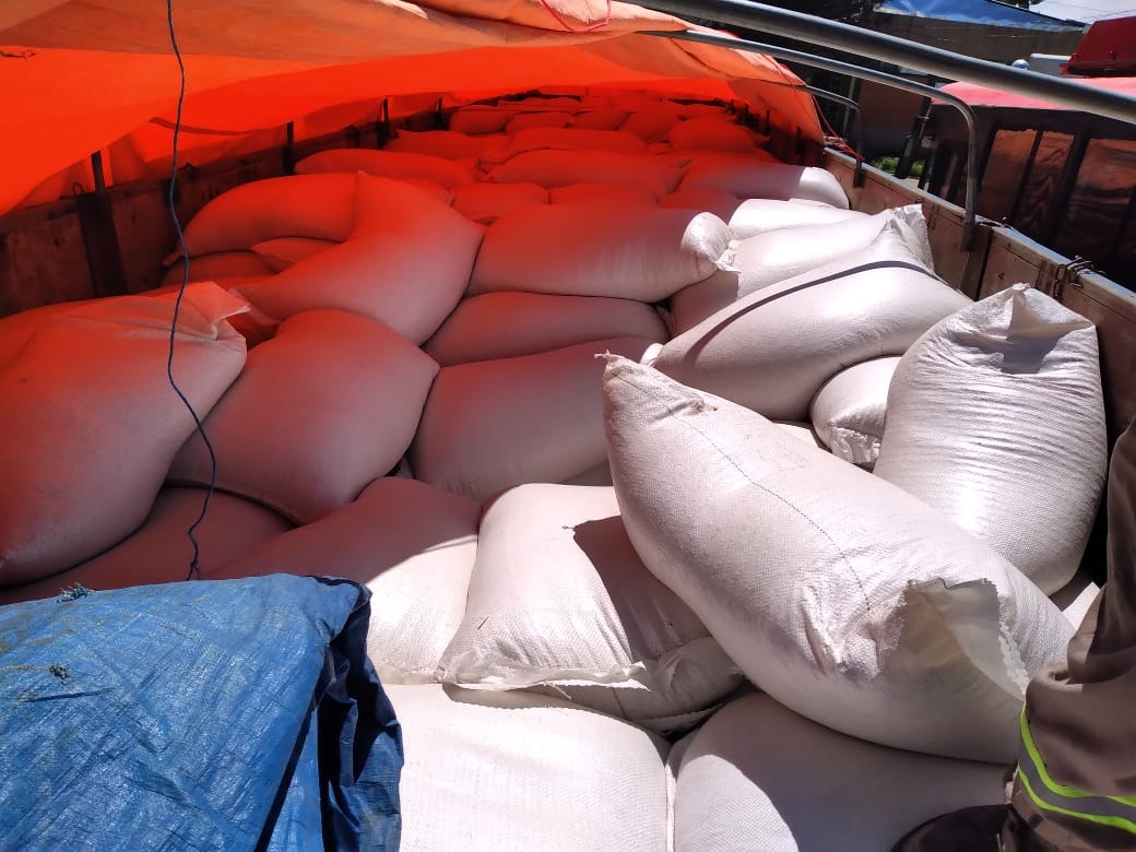 Aduana incauta maíz, arveja y ají molido por más de Bs 225.000 en La Paz