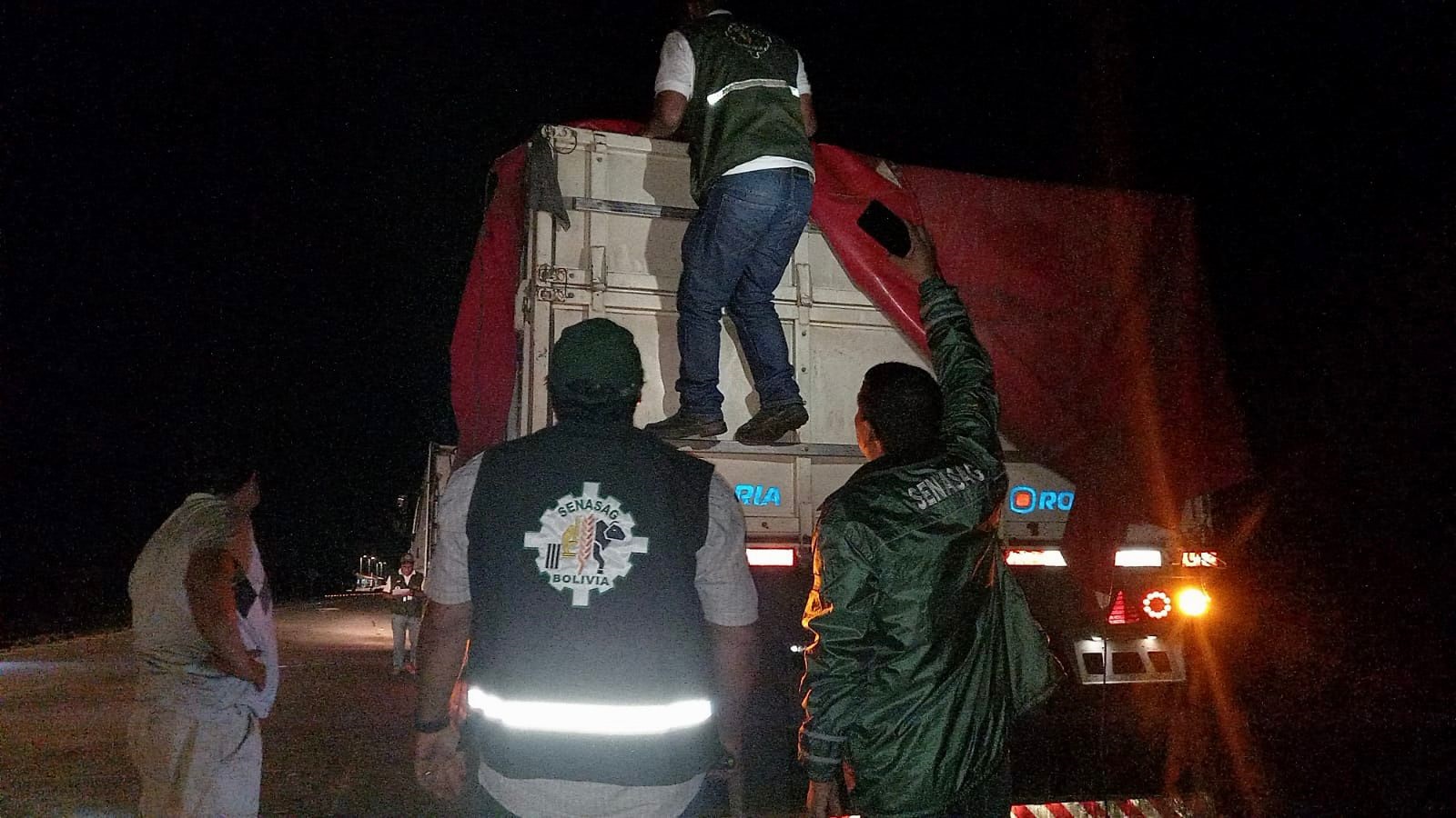 Senasag intensifica control de productos alimenticios en zonas fronterizas de Santa Cruz