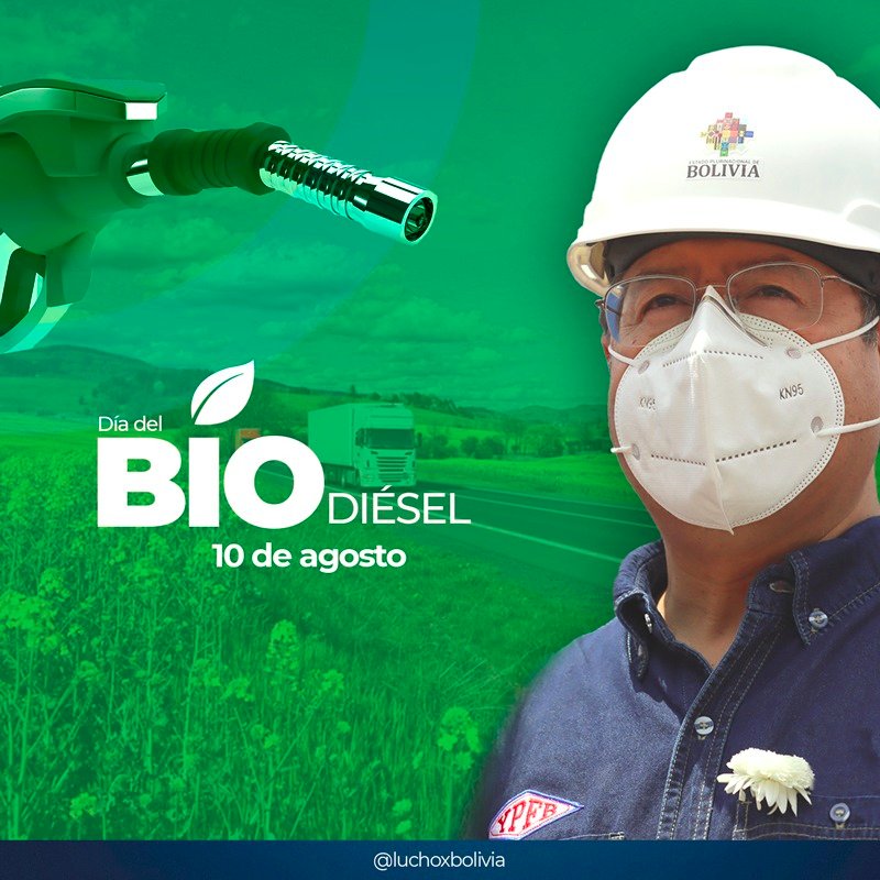 Presidente asegura que Bolivia avanza en la producción de diésel ecológico para la independencia energética