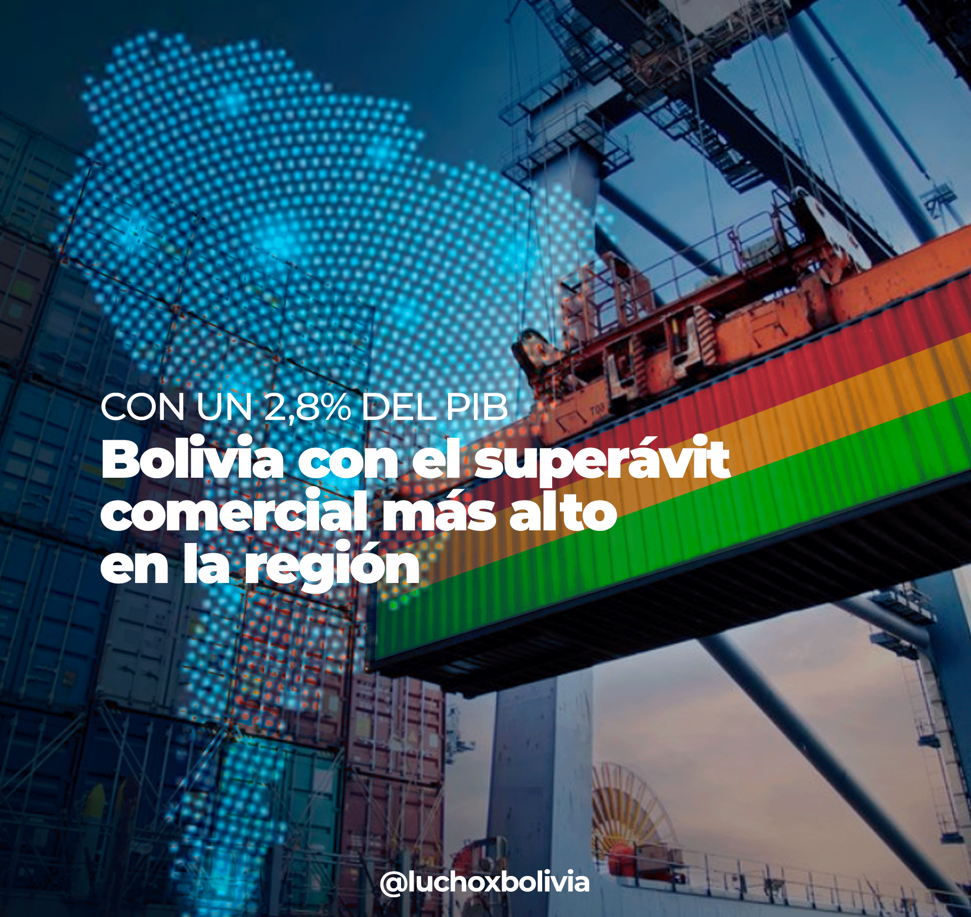 Presidente Arce destaca el superávit comercial de Bolivia, el más alto en la región