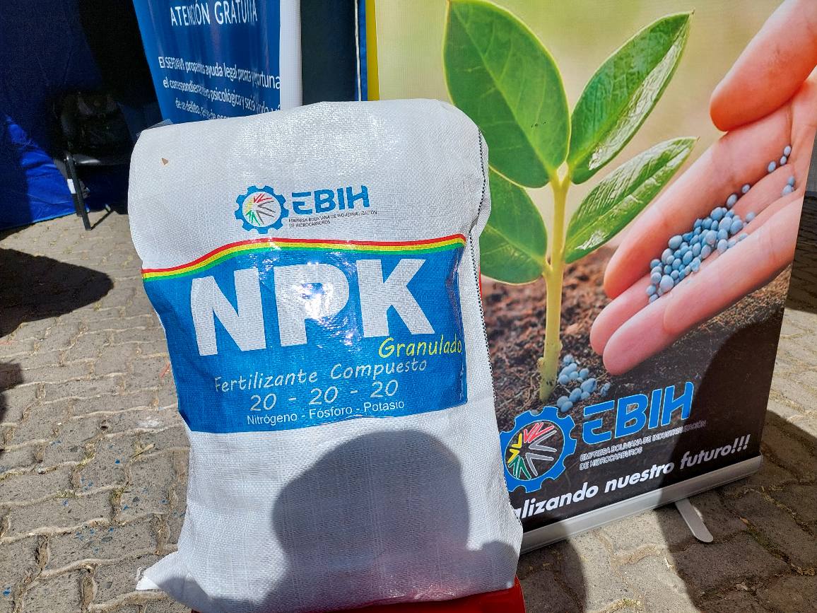 Planta NPK generará ingreso anual de $us 40 millones desde 2023