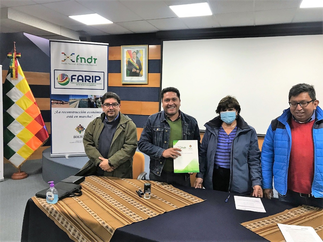 Monteagudo accede a Bs 3,8 millones de financiamiento del FARIP