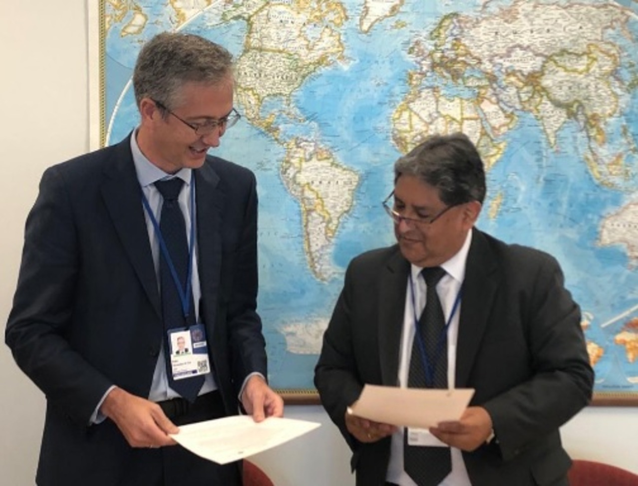 BCB y banco de España acuerdan cooperación y asistencia técnica 
