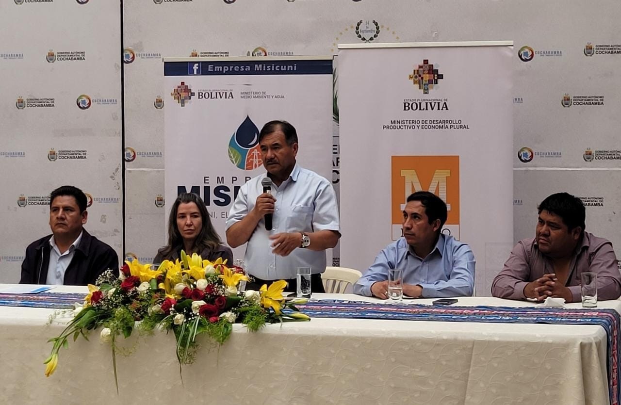 Misicuni e Ibmetro acuerdan certificar la calidad y mediciones correctas en la distribución de agua a Cochabamba 