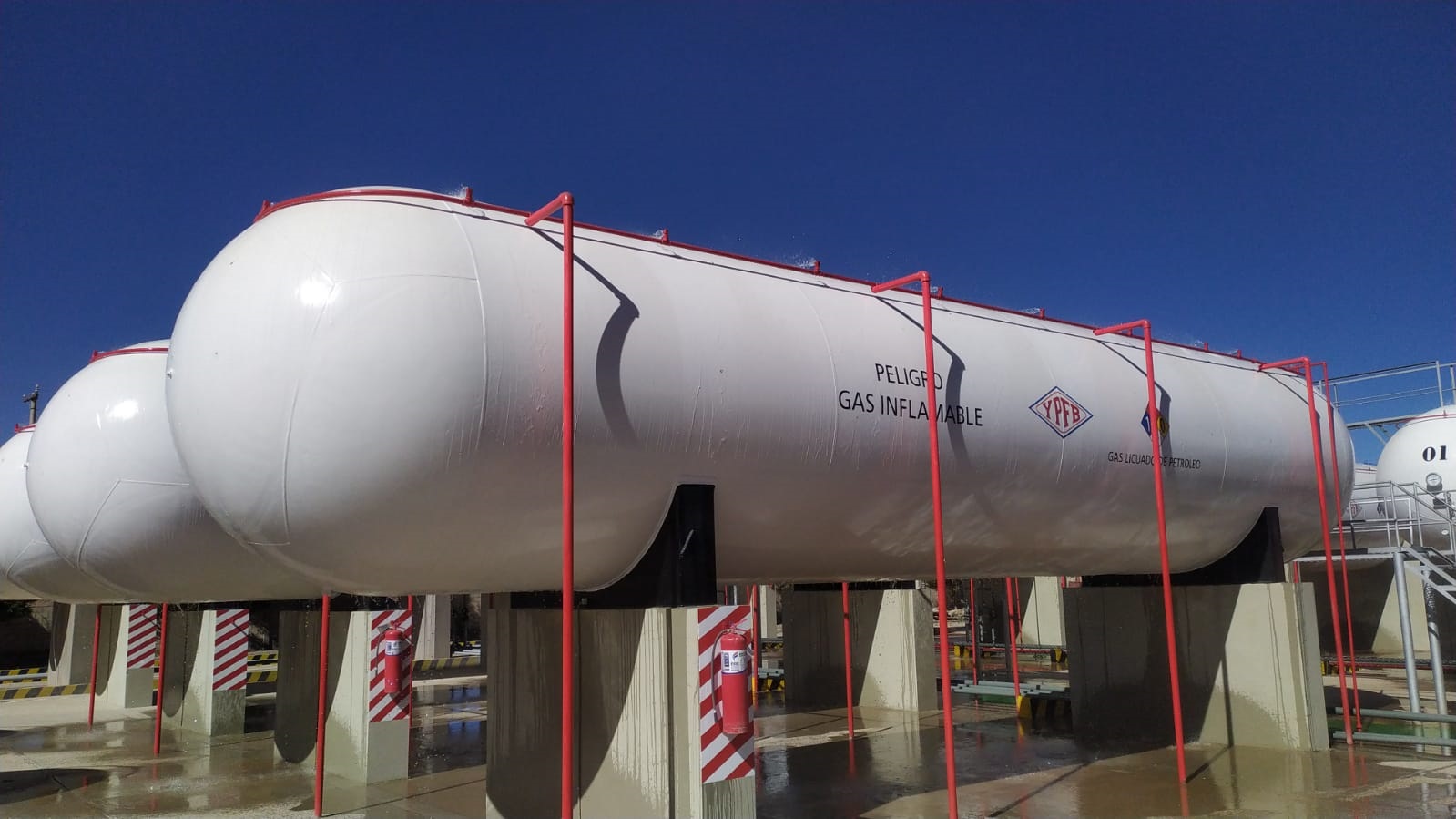YPFB invierte Bs 1,5 millones para el mantenimiento de tanques de GLP en la planta San Pedro de Oruro