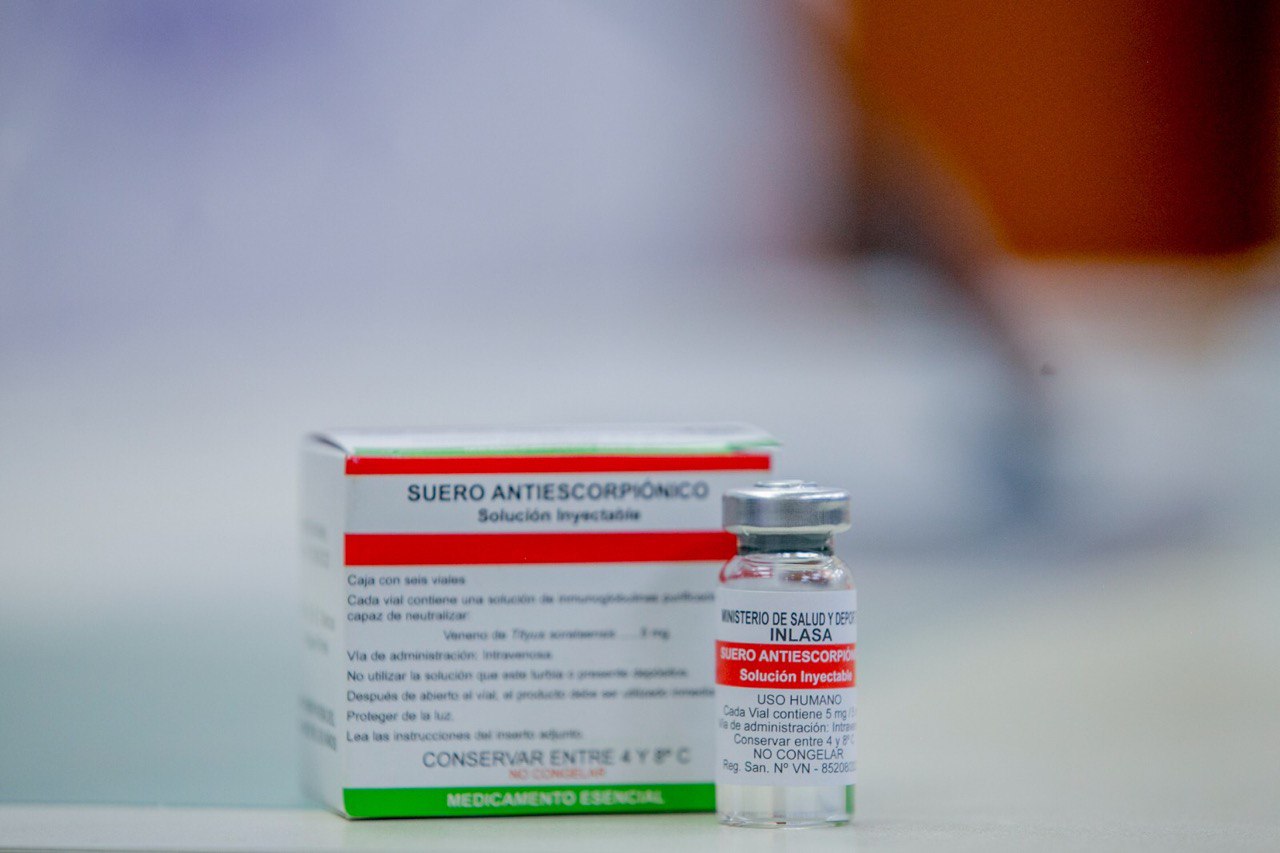 Bolivia produce antídoto antiescorpiónico elaborado en Inlasa y será distribuido de forma gratuita