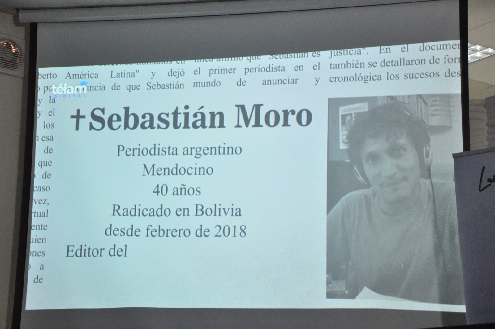 Procurador y embajada argentina rindieron tributo a periodista asesinado en 2019