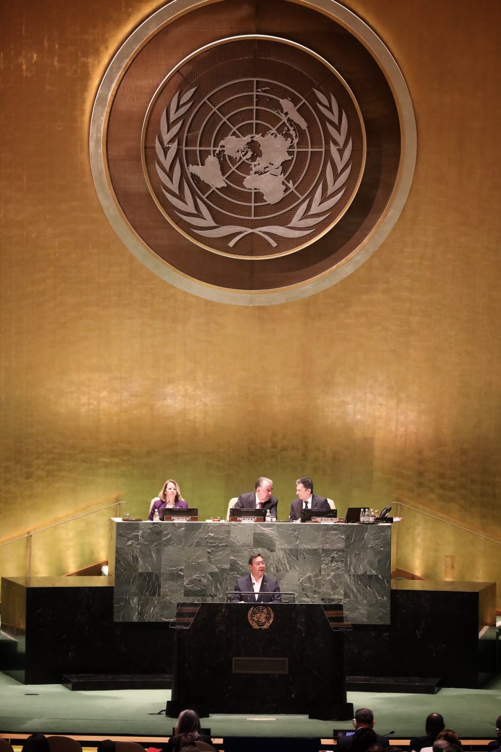 El Presidente planteó que la ONU declare el 2024 como el “Año internacional del agua para la vida” y llamó a tomar las acciones propuestas por Bolivia