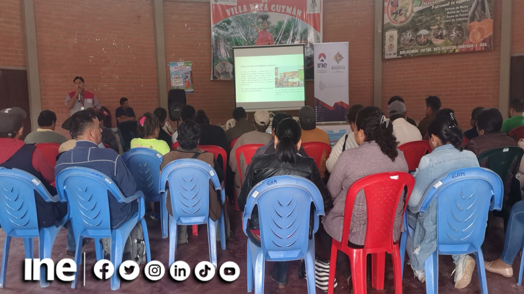 INE Chuquisaca socializó el censo en Huacareta y Villa Vaca Guzmán