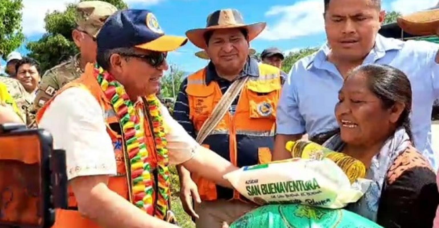 Gobierno entrega 54 toneladas de ayuda humanitaria para 3.000 familias damnificadas por la sequía en Charagua