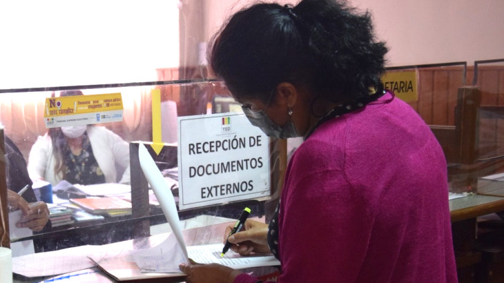 TED Cochabamba recibe 86 solicitudes de trámites para postulaciones al Órgano Judicial y al Tribunal Constitucional 