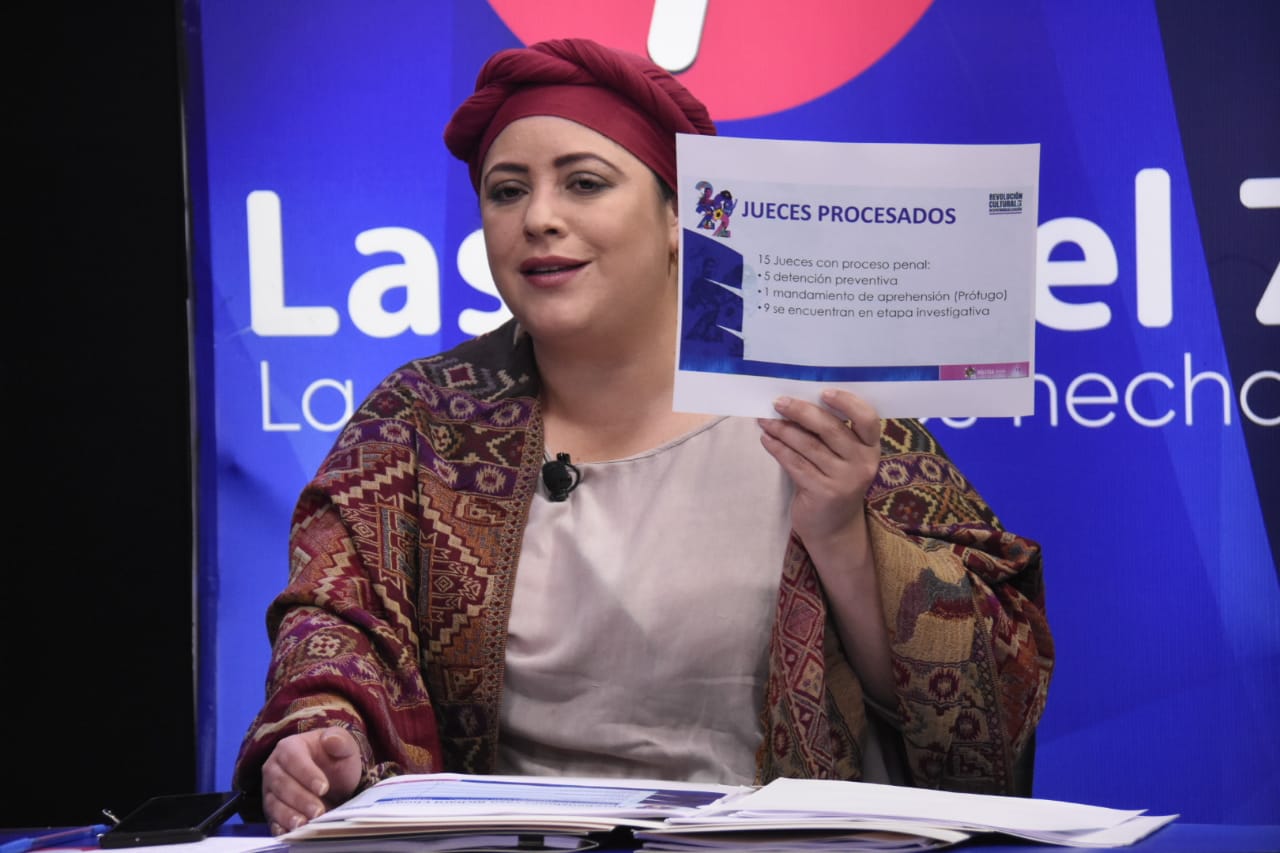 Ministra de la Presidencia: Nunca se procesó a jueces corruptos, Comisión logró hacerlo por primera vez en la historia de Bolivia