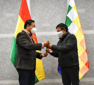 David Choquehuanca toma el mando del país