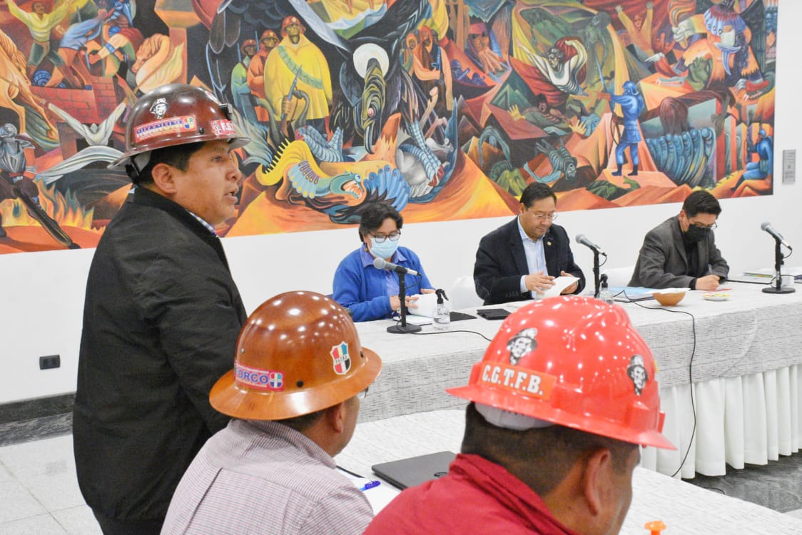 Presidente Luis Arce y la COB se reúnen para tratar el incremento salarial