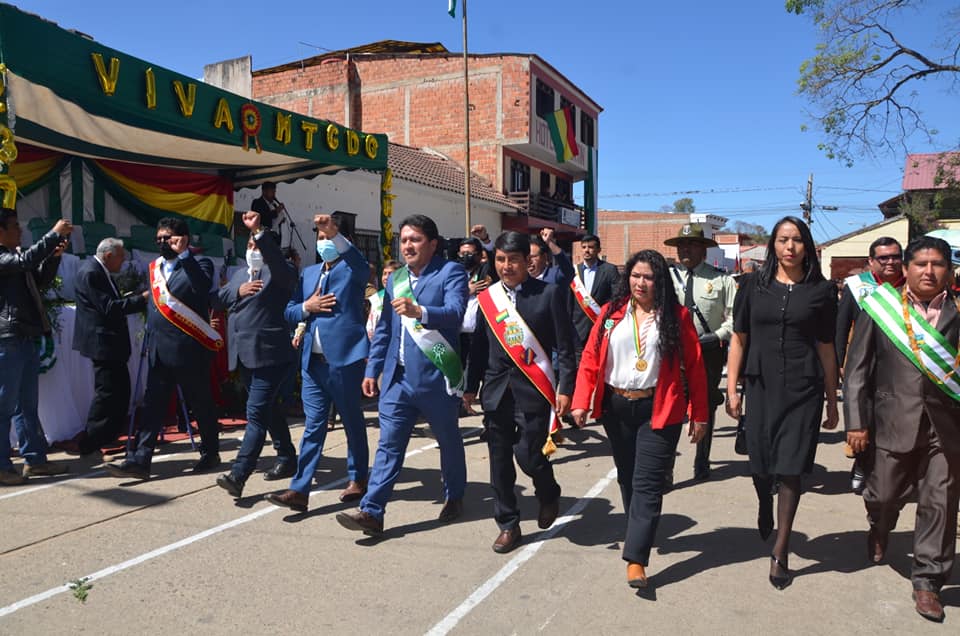 Presidente saluda a Monteagudo por su aniversario cívico