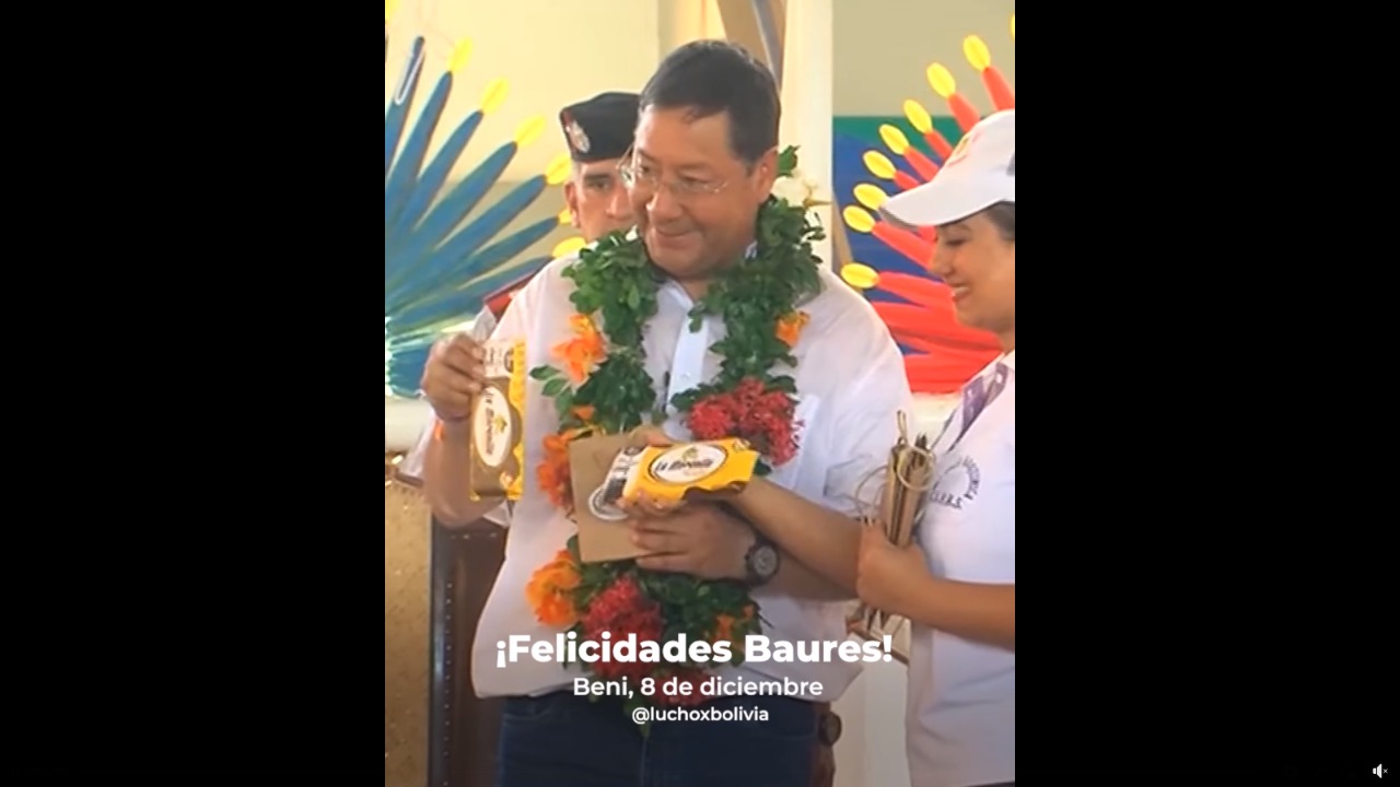 Presidente anuncia industrialización de recursos naturales en la amazónica Baures, capital del cacao