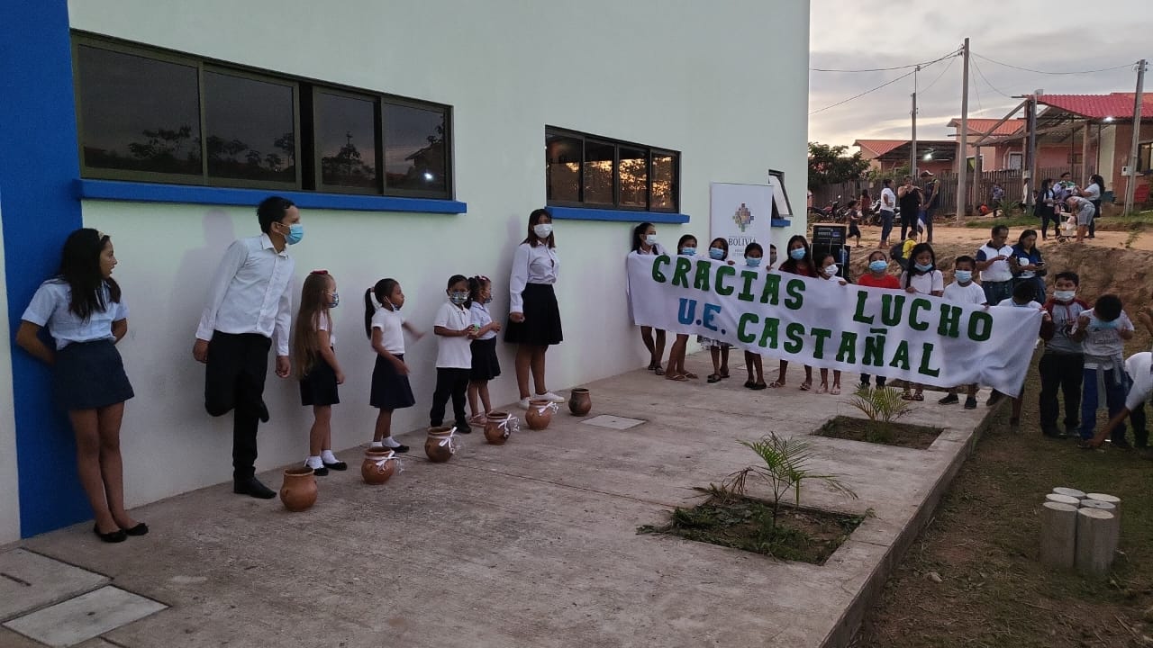 Presidente Arce entrega moderna infraestructura a dos unidades educativas de la ciudad de Cobija