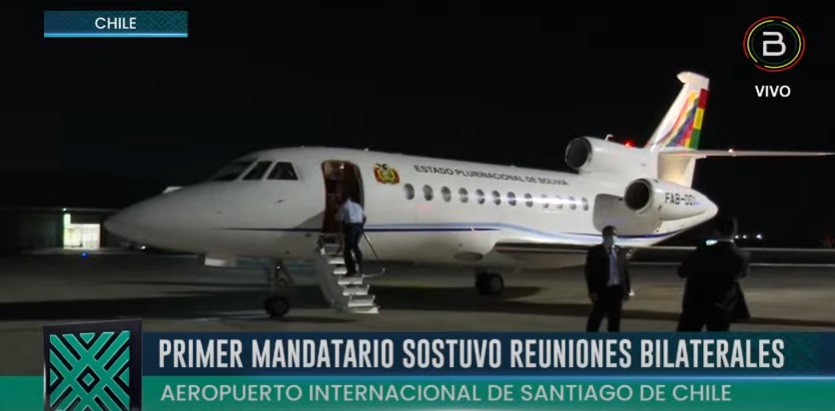 Arce retorna al país tras fijar las primeras directrices de la relación bilateral con Chile