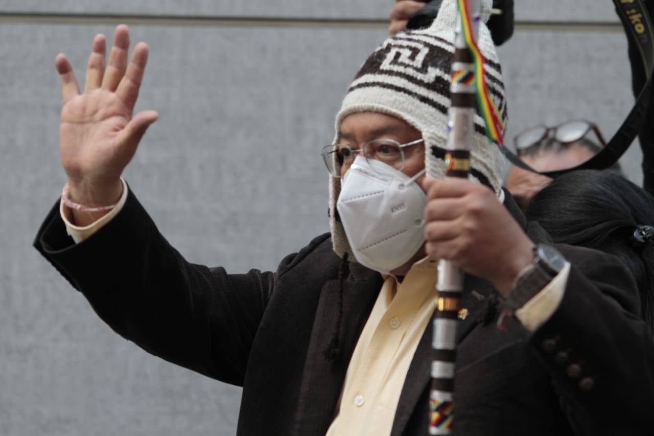 Arce y Choquehuanca conmemoran los 77 años del “Primer Congreso Indigenal” (amplia)