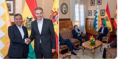 Rodríguez Zapatero destaca la fortaleza de la democracia en Bolivia