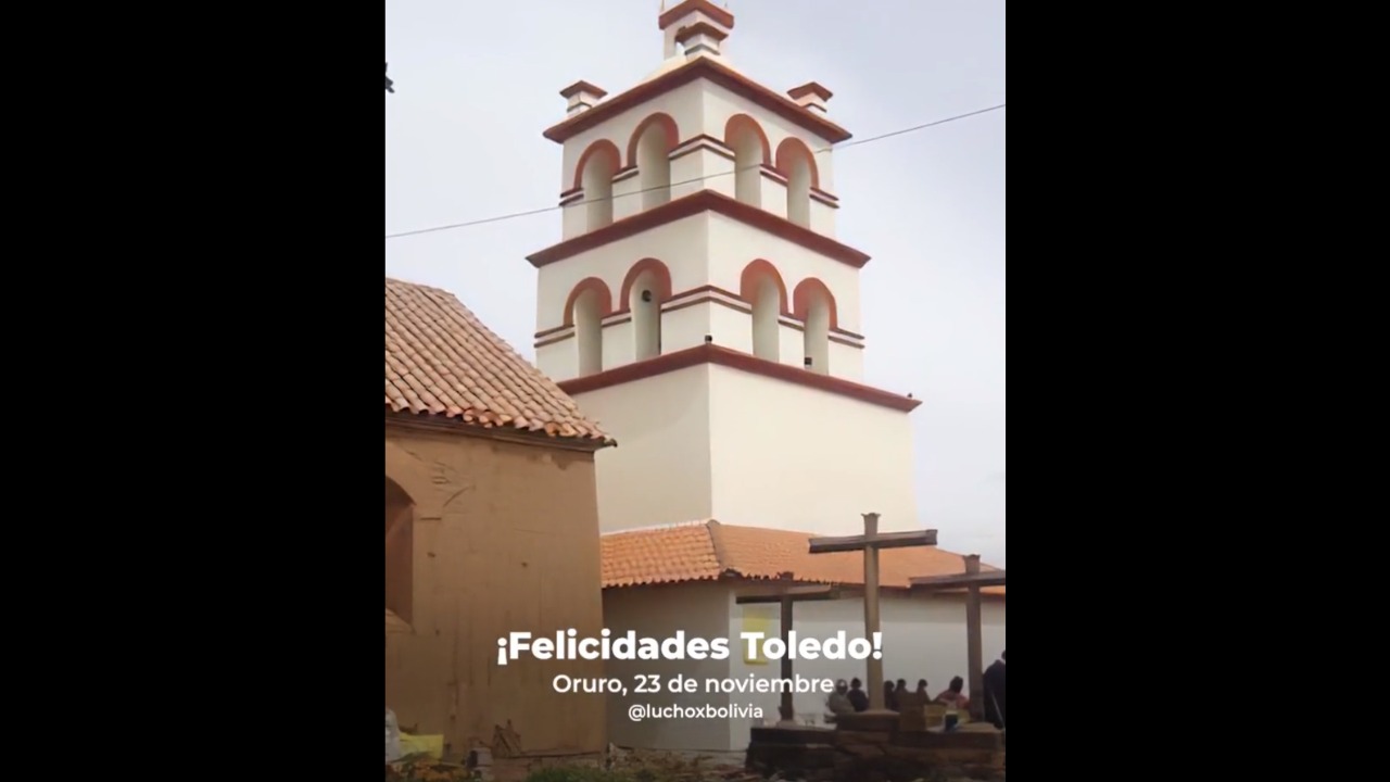 Presidente Luis Arce felicita a municipio de Toledo por su 59 aniversario