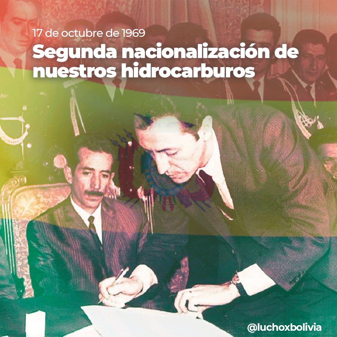 Presidente Arce rememora 53 años de la segunda nacionalización de los hidrocarburos