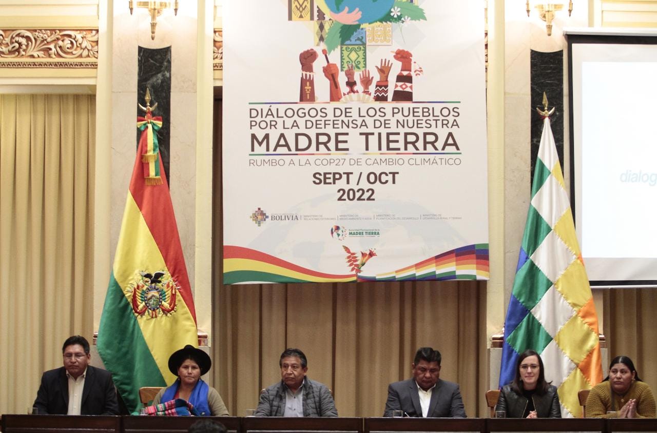 Bolivia abre el Diálogo de los Pueblos por la defensa de la Madre Tierra con miras a la COP27