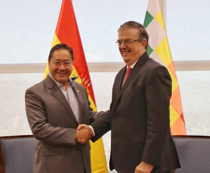 Arce y Ebrard reafirman lazos históricos de cooperación entre Bolivia y México