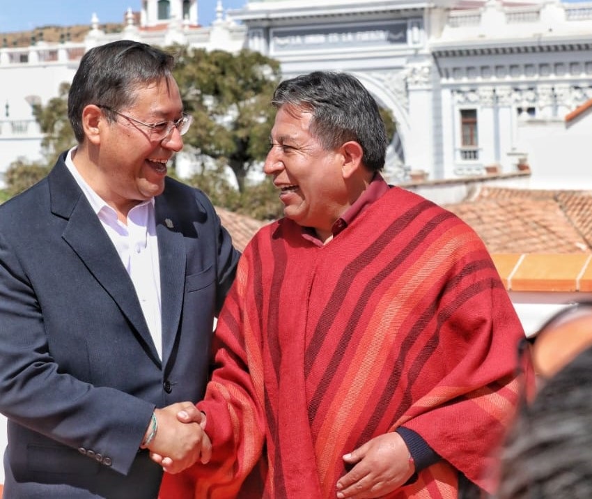 Arce y Choquehuanca participarán de la “gran marcha” convocada por sus bases sociales