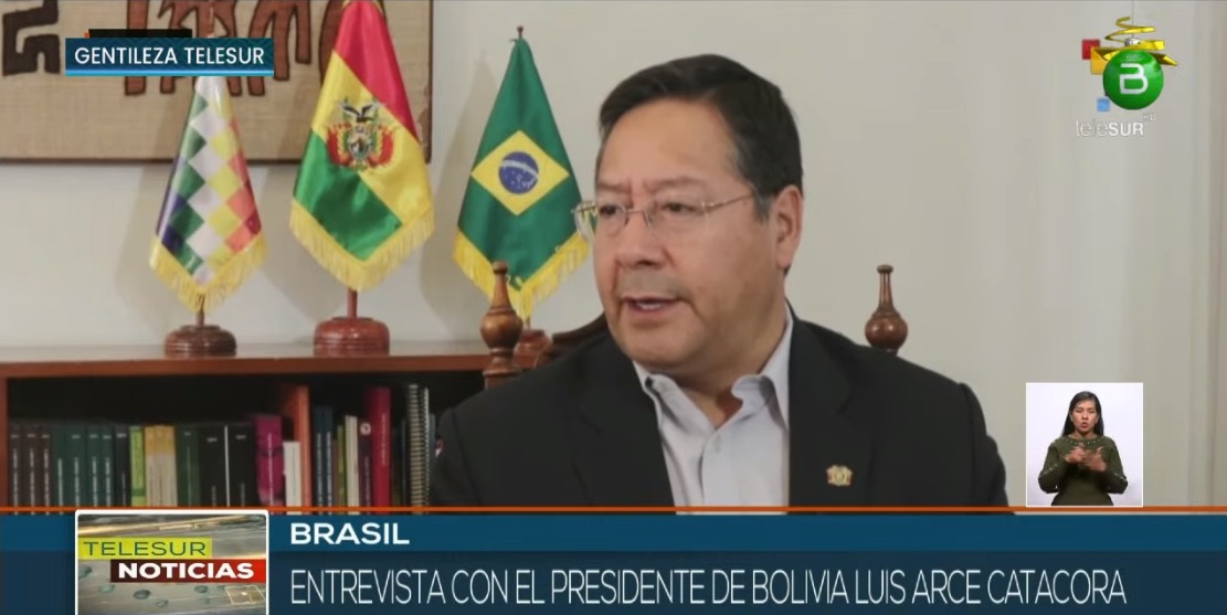 Arce confía que nueva relación con Brasil ayude a esclarecer el rol de Bolsonaro durante el régimen de Áñez 