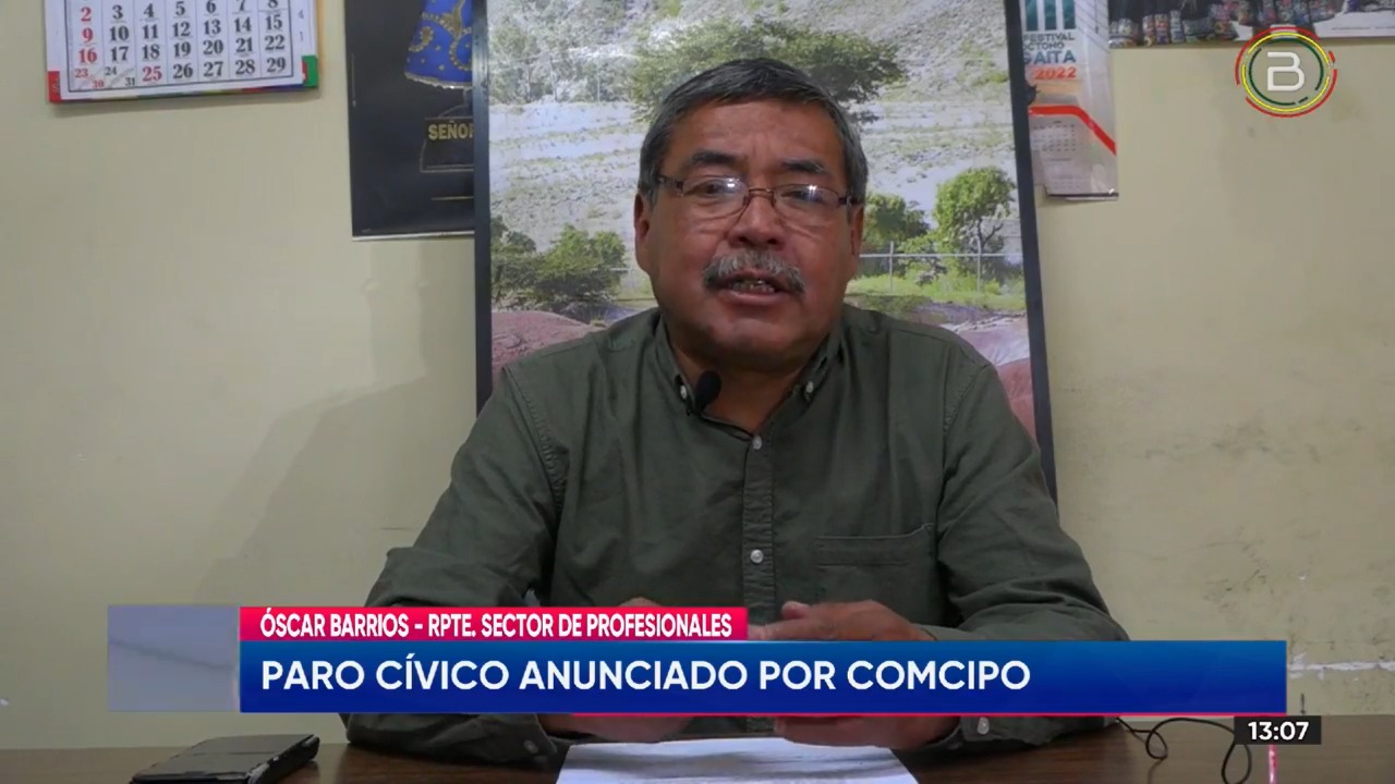 Profesionales de Potosí: Cívicos asumen posición política al convocar a paro movilizado