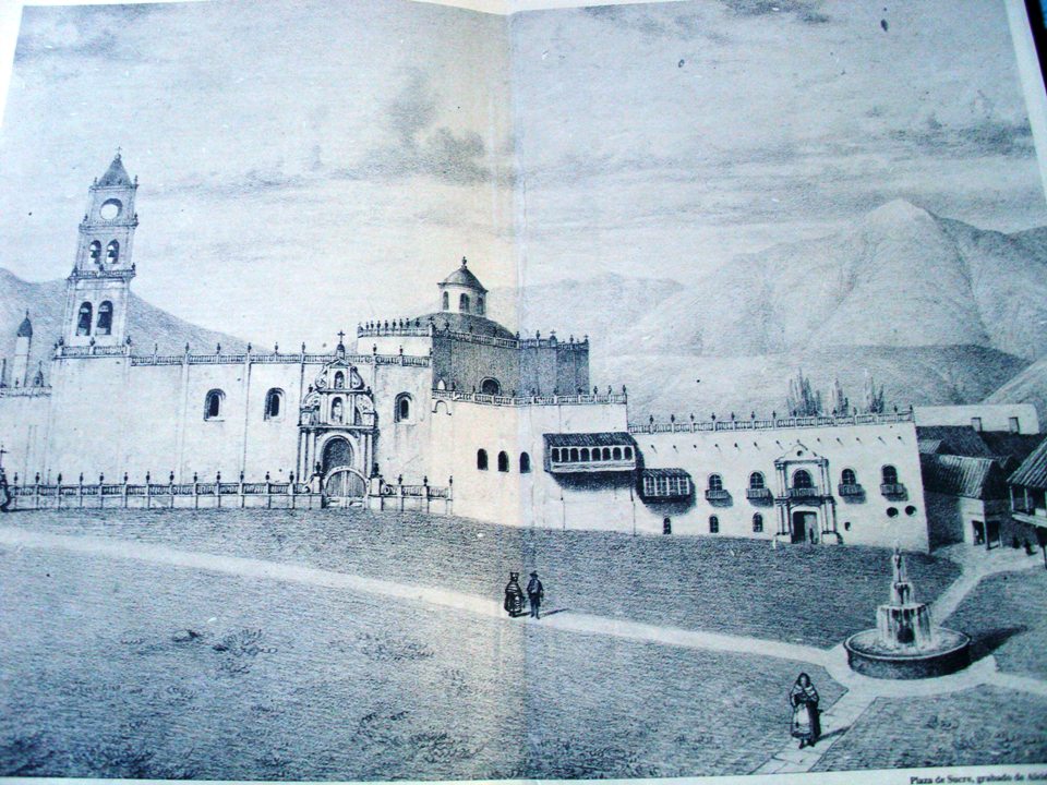 1825: Bolívar, Sucre y Santa Cruz celebran la libertad que obtuvo Bolivia con el triunfo en la batalla Ayacucho