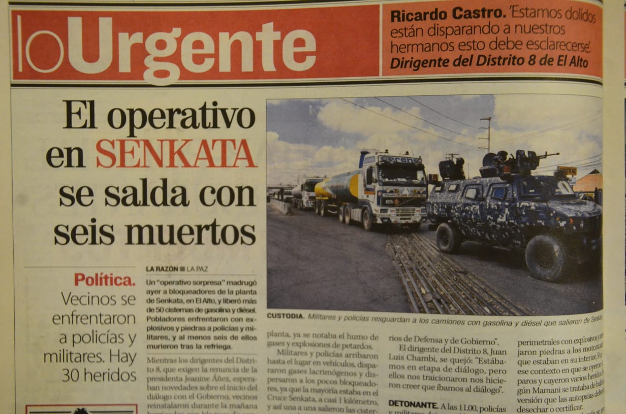 Jeanine Áñez no es juzgada aún por masacres en Sacaba y Senkata