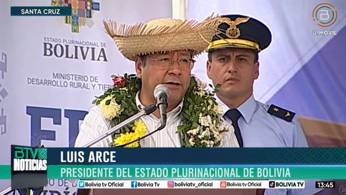 Arce entrega planta beneficiadora de semillas y de alimentos balanceados por Bs 10 millones en Santa Rosa del Sara