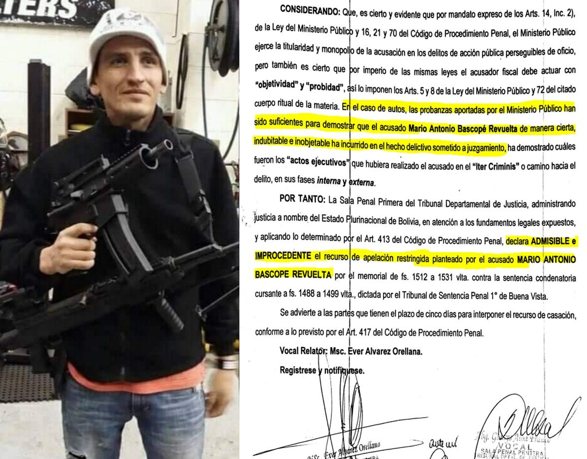 Justicia ratifica sentencia por narcotráfico contra uno de los líderes de la paraestatal Resistencia Juvenil Cochala