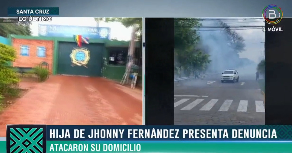 Hija de alcalde cruceño presenta denuncia por el ataque violento que sufrió su domicilio