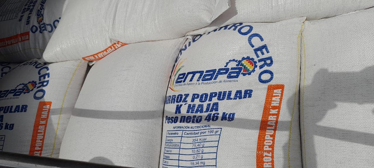 Emapa confirma el robo de todo un camión que transportaba 500 quintales de arroz en La Paz