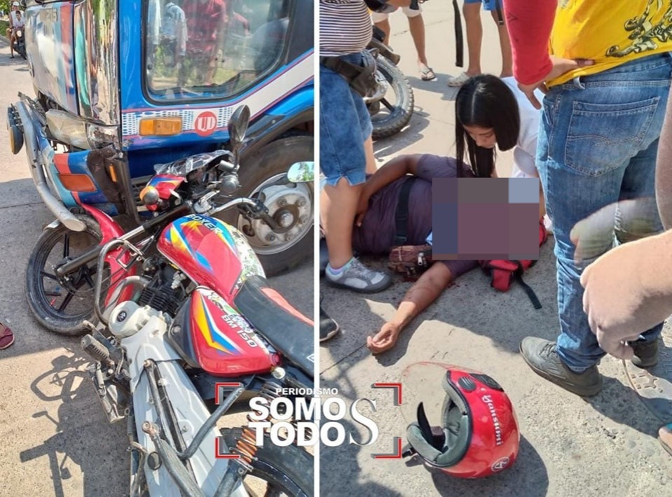 Motociclista que escapaba de la agresión de bloqueadores se estrella contra un camión 