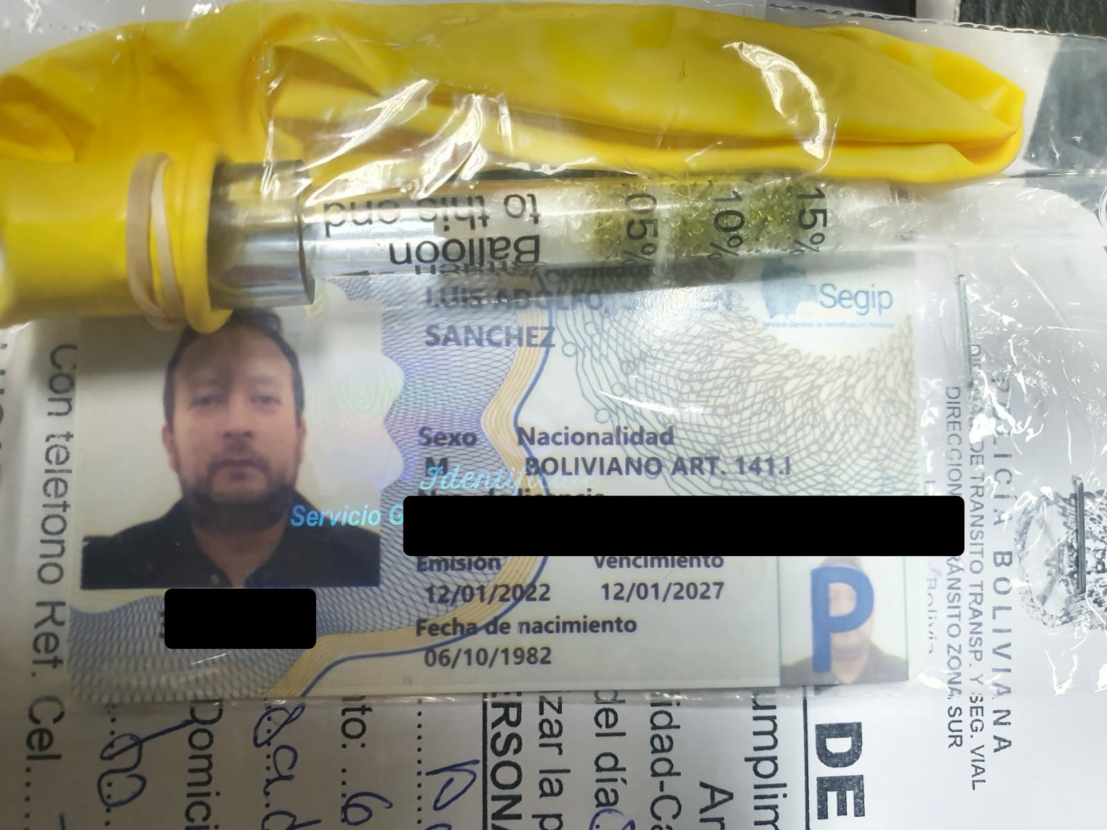 Arrestan a abogado de Jeanine Áñez por conducir en estado de ebriedad